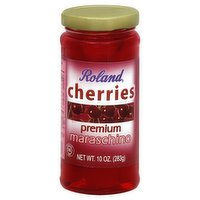 Roland Premium Red Maraschino Cherries, 10 Ounce